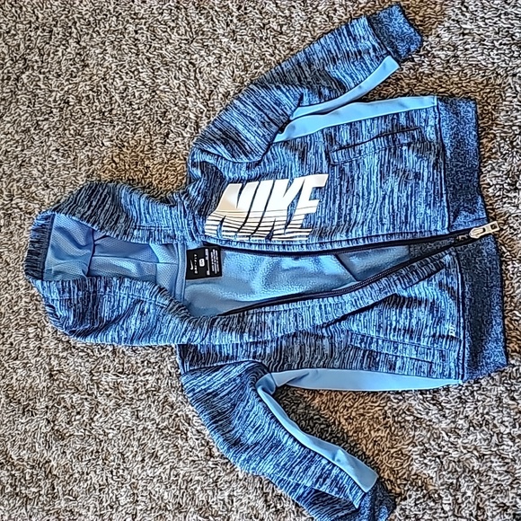 NIKE BLUE HOODIE - Picture 1 of 4